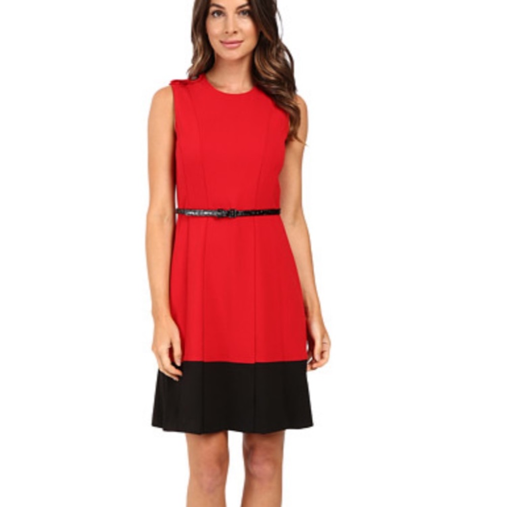 Calvin Klein Belted Dress